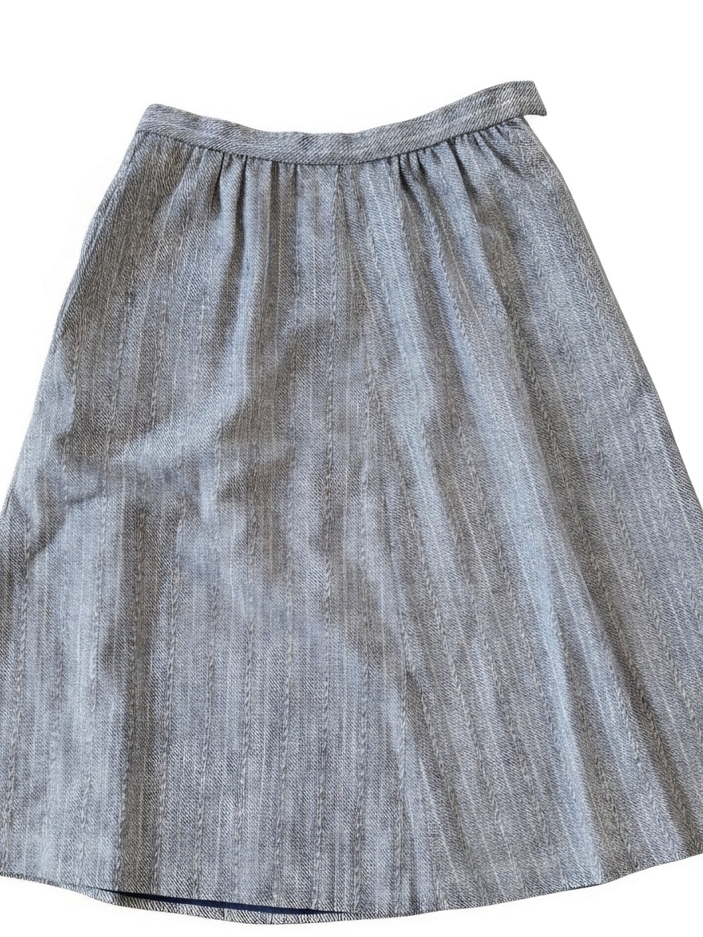 VTG 1970s Parsons Place Plaid Pleated Midi Skirt Dark Academia